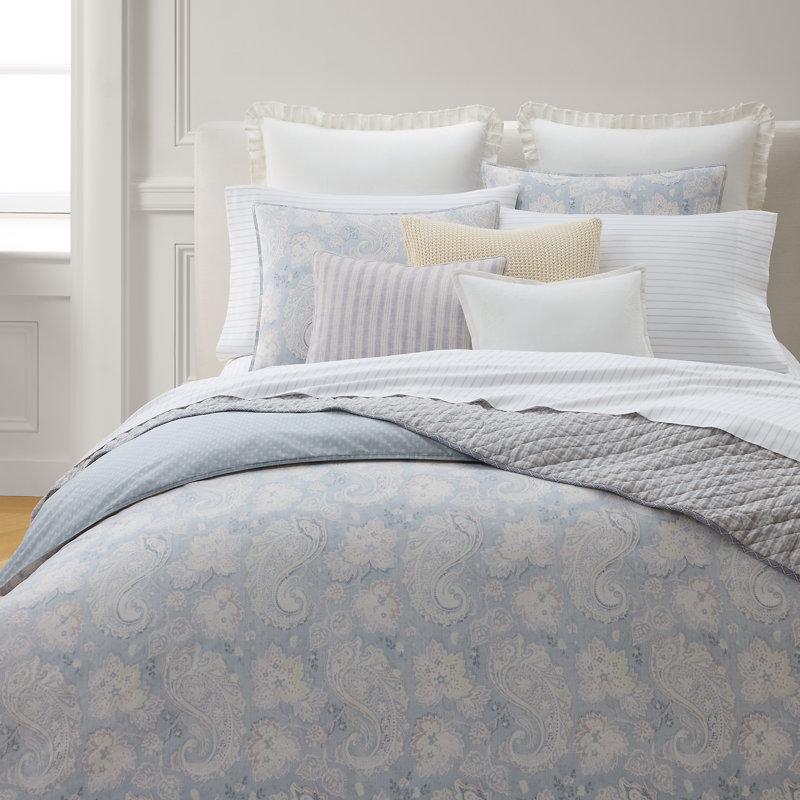 Ensemble de housse de couette Leigh, King Duvet Cover + 2 King Shams