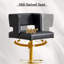 Tabouret de bar en similicuir à hauteur ajustable-856067591