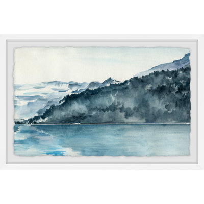 «Toward the Island», peinture à l'aquarelle