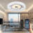 Glacier Crystal Ceiling Fan Light Remote & App, 3CT 6-Speed Reversible DC Motor, Bedroom/Living Room