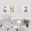 «Eggnog Gingerbread Seasonal Illustration», impression encadrée sur papier, 4 pièces-97770278-97770283