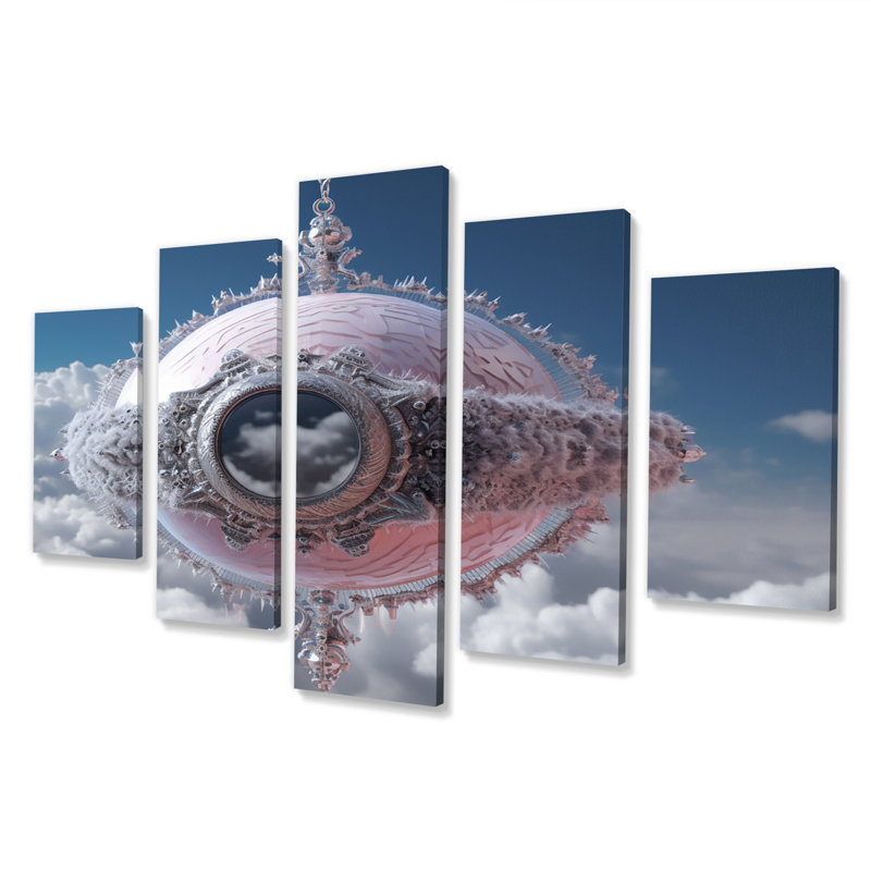 Oakes - Modern Wall Art Living Room - 5 Panels