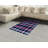 Checkered High Density Long Fiber Poly Threads Decorative Area Rug Carpet-42030444