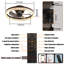 Ventilateur de plafond brun 20 po avec lumière DEL