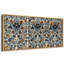 «Blue Brown Classic French Toile Botanicals», impression sur toile encadrée surdimensionnée-111654026-111654024
