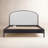 Seabrook Wood Bed with Upholstered Headboard-120463906-124538952