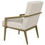 Fauteuil d'appoint rembourré en métal Merriman foncé-1324332774