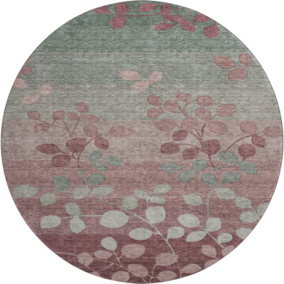 Premium Machine Washable Farolt AMF1900 Floral Rug