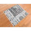Tapis gris nouvel âge en laine 2 pi 8 po x 3 pi Zymari
