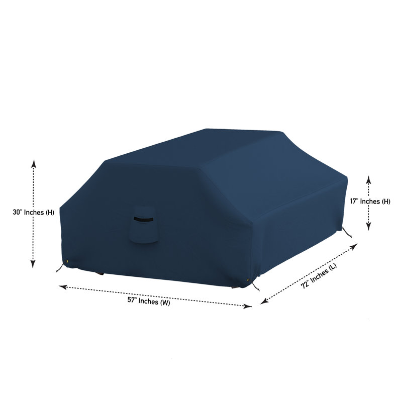 Heavy Duty Outdoor Waterproof Picnic Table Cover,All Weather Protection UVResistant Game Table Cover, 30" H x 72" W x 57" D