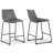 Upholstered Counter Stool with Metal Frame-368227588-339263132