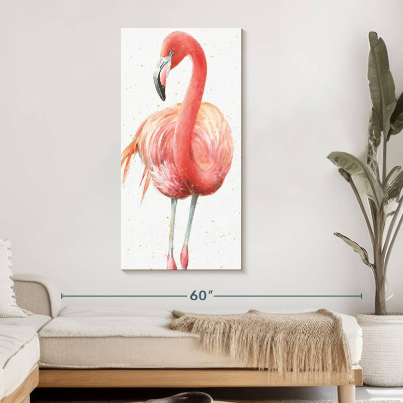 Brampt Gracefully Pink VI, 48" H x 24" W