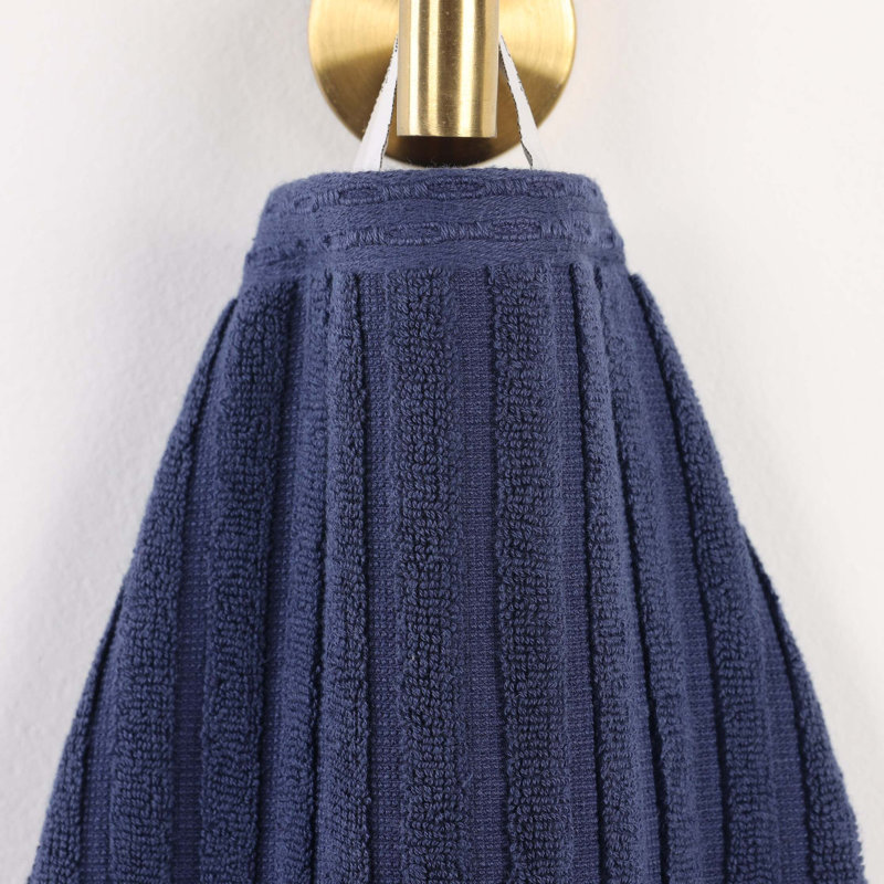 Ensemble de serviettes en coton Kleiman, Marine