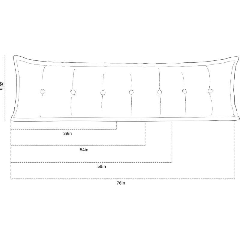Coussin de tête de lit à dossier capitonné en velours de coton capitonné avec repose-tête et dossier, Lit simple, Blanc