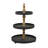 Wood 3 Level Tiered Server with Wood Post-191400177