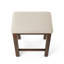 25 po. H Ensemble de 2 tabourets à hauteur de comptoir en bois de chêne / beige