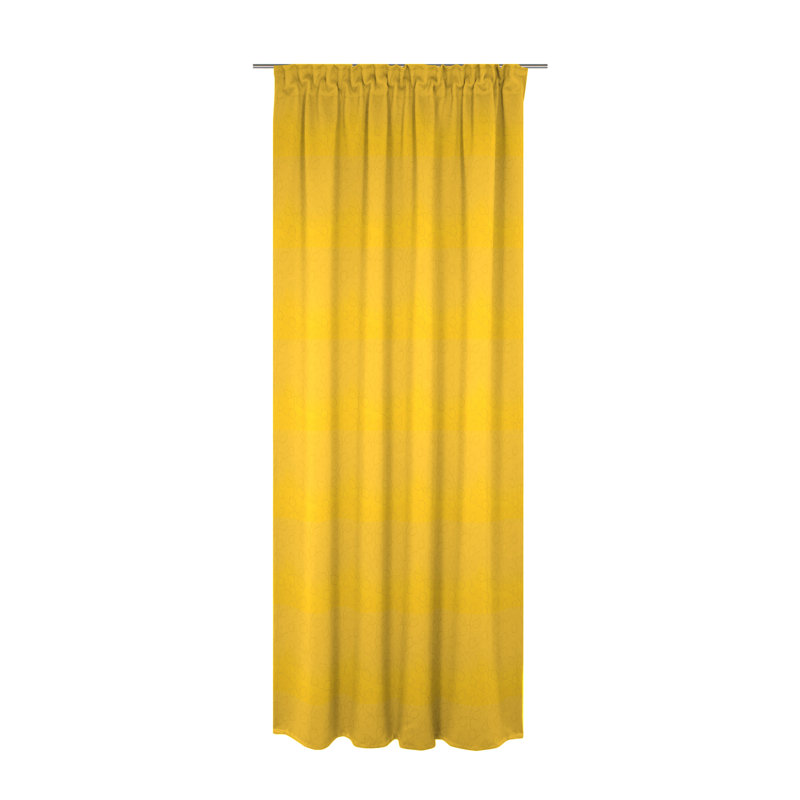 Oppen Room Darkening Single Curtain Panel, 132cm Width x 175cm Drop, Yellow