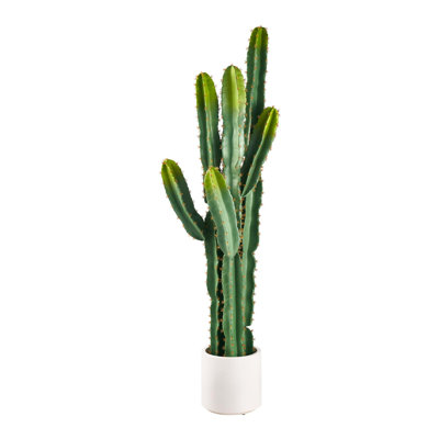 Faux Cactus Succulent in Ceramic Pot