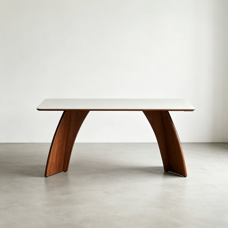 Table de salle à manger Mid-Century, H 29,5 po x L 70,9 po x l 35,4 po