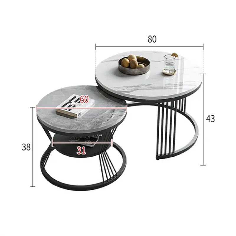 Chrisoula Lift Top Trestle Coffee Table, 43cm H x 31cm L x 80cm W, Black Gray/White Gray