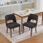Ensemble de 2 chaises de salle à manger en bois, chaise d'appoint rembourrée moderne pour la salle à manger de cuisine-330557592
