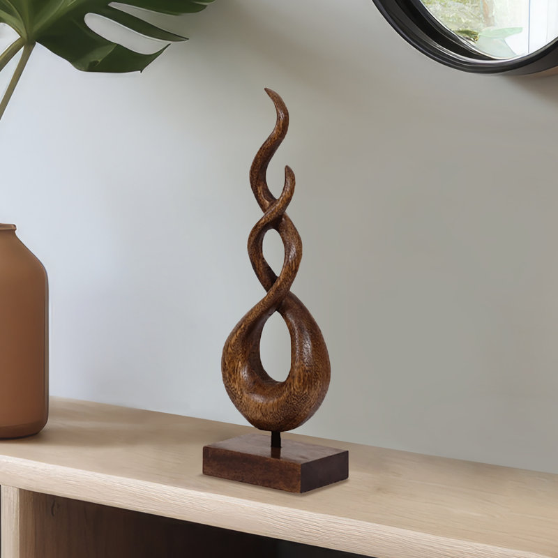 Sculpture artistique en bois entrelacée Orren Ellis