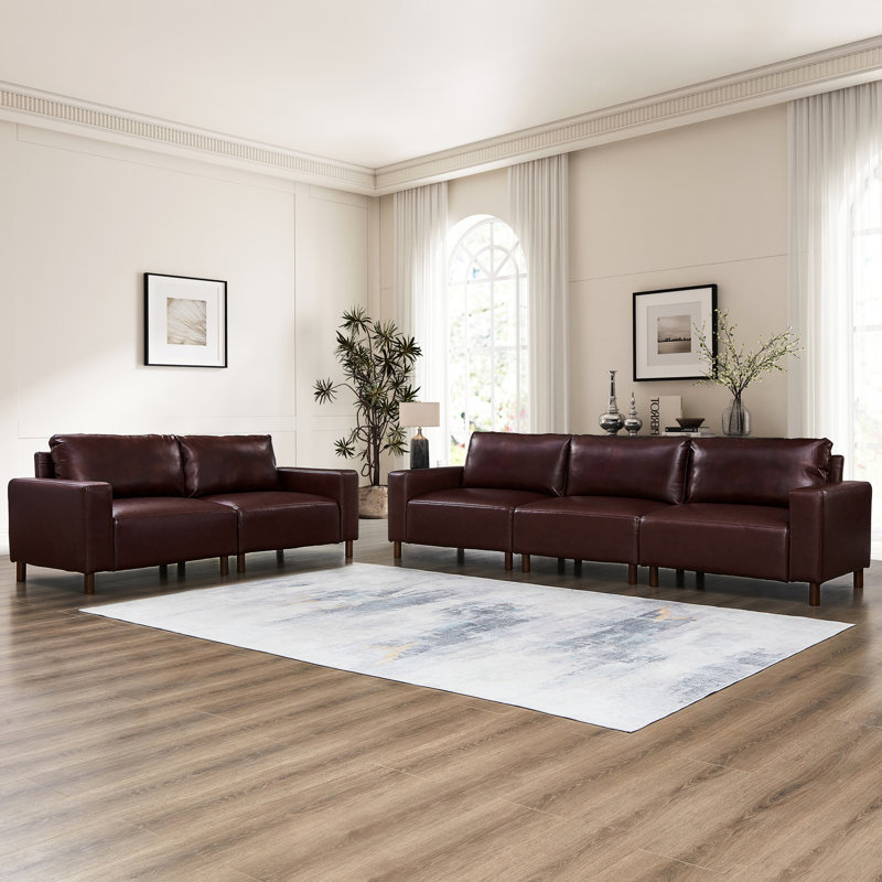 Canapés pu luxueux et respirant, style moderne Mid-Century pour maison et appartement