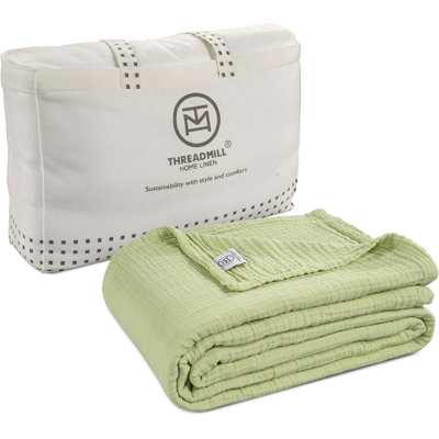Threadmill 100% Cotton Muslin Blanket