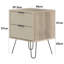 Set of 2 Augusta 2-Drawer Industrial Bedside Cabinets-126626976