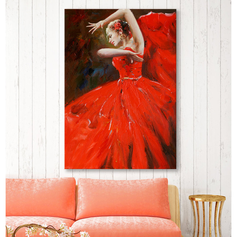 Flamenco by Grant Wood - Wrapped Canvas Painting