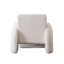 Chaise d'appoint Noa en sherpa ivoire
