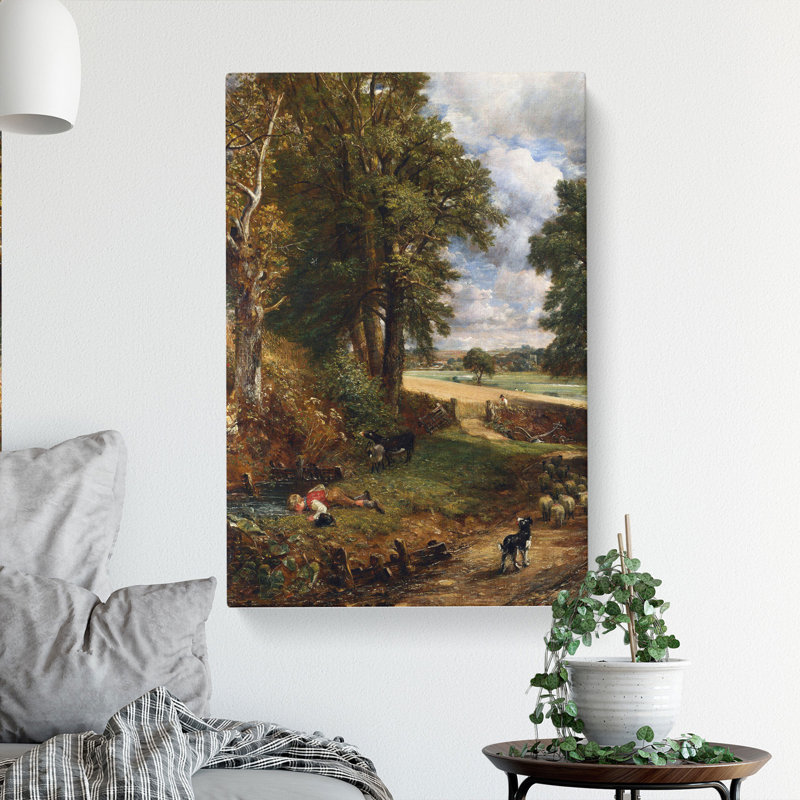 The Cornfield by John Constable - Wrapped Canvas, 50cm H x 35cm W x 3cm D