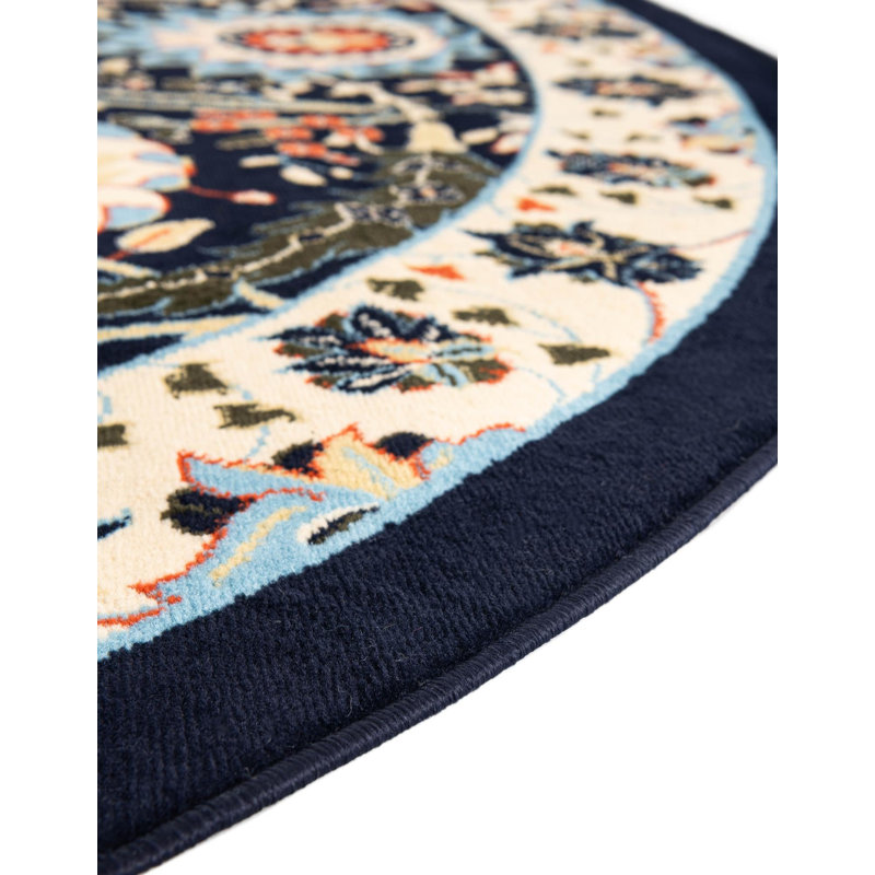 Britannia Floral Indoor Rug, Round 7'10"