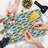 Ambesonne Cars Cutting Board Large Size Colorful Cartoon Automobile Multicolor