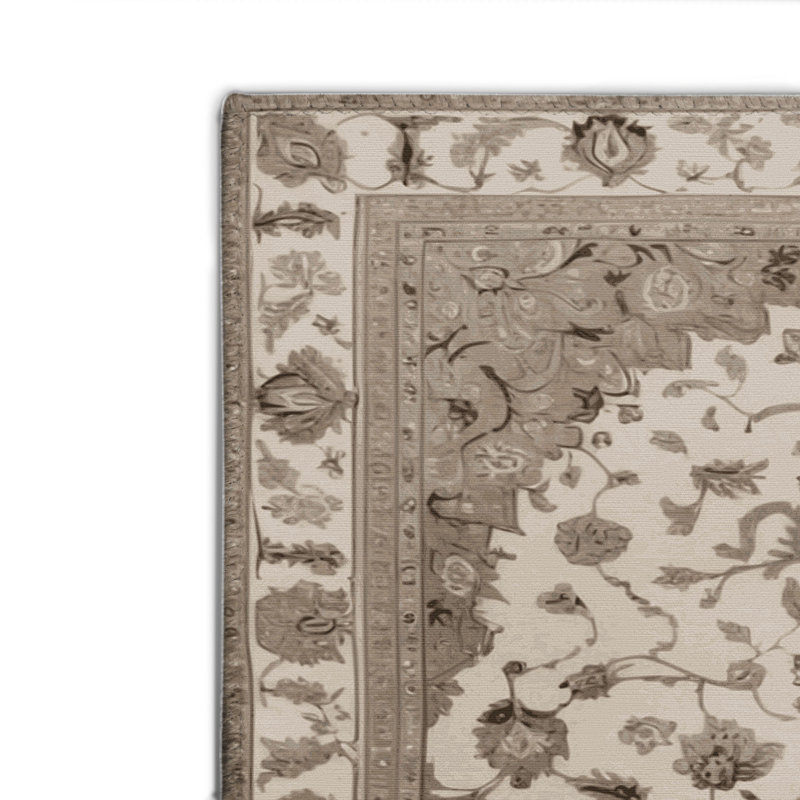 Tapis gris d'intérieur et d'extérieur Tabriz, Rectangulaire 2 pi x 3 pi