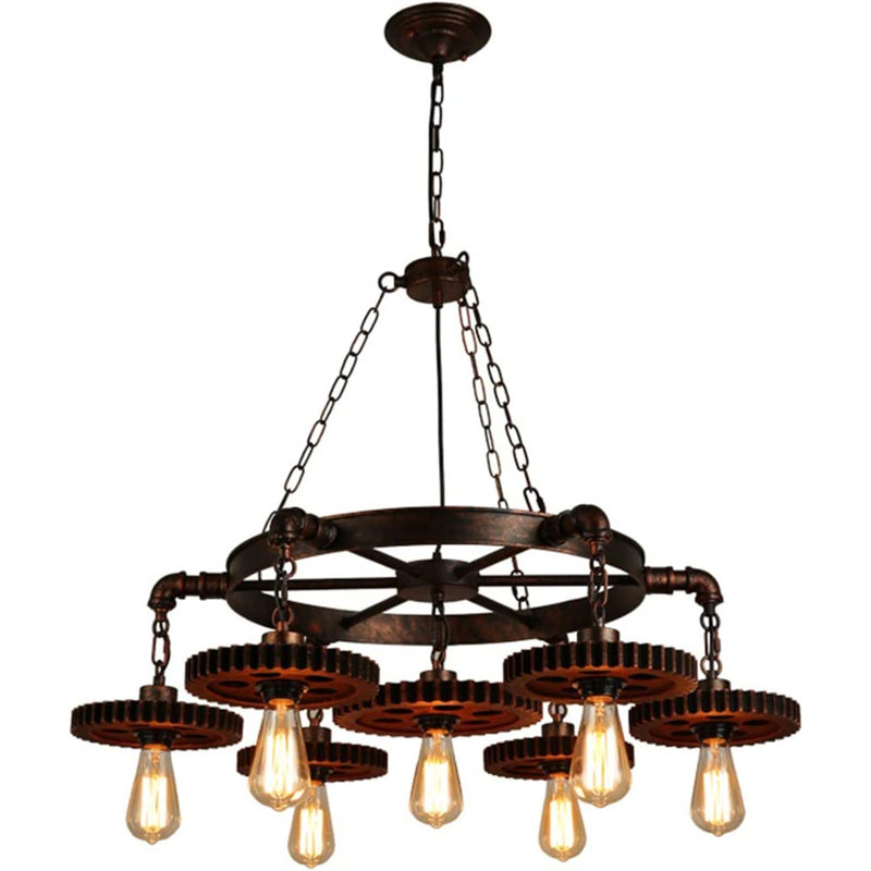 Lustre géométrique à 7 lumières Elsje
