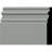 7 3/8"H x 1"P x 94 1/2"L Hillsborough Baseboard Moulding