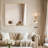 Aluminum Rectangle Wavy Wall Mirror-1428138995-1428138993