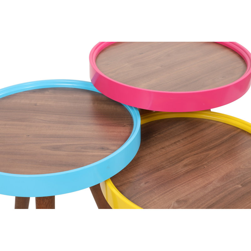 Tables gigognes 3 plateaux