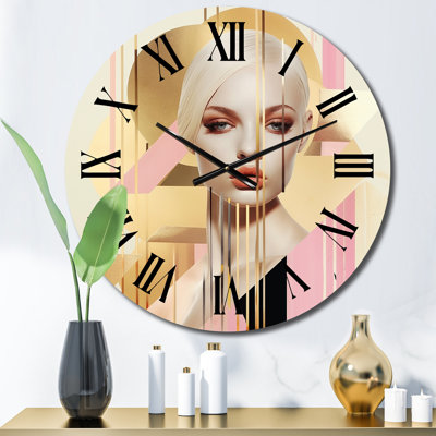 Horloge murale en métal