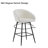 Dimario Swivel Upholstered Counter Stool with Metal Frame-1441810668-1441810643