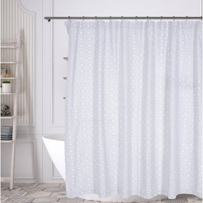 Rideau de douche simple 100% coton Spooner