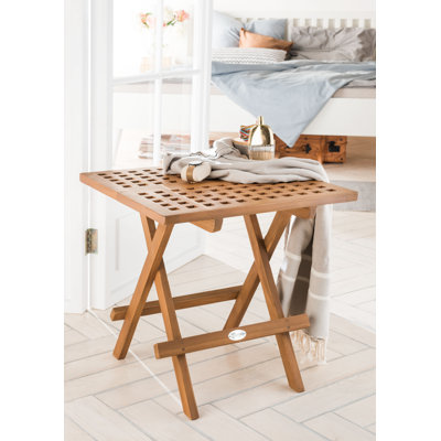 Folding side table Claverack square