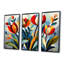 «Green Mid Century Mod Nature Tulip V», ensemble d'art mural abstrait Mid-Century-107213369-107213366