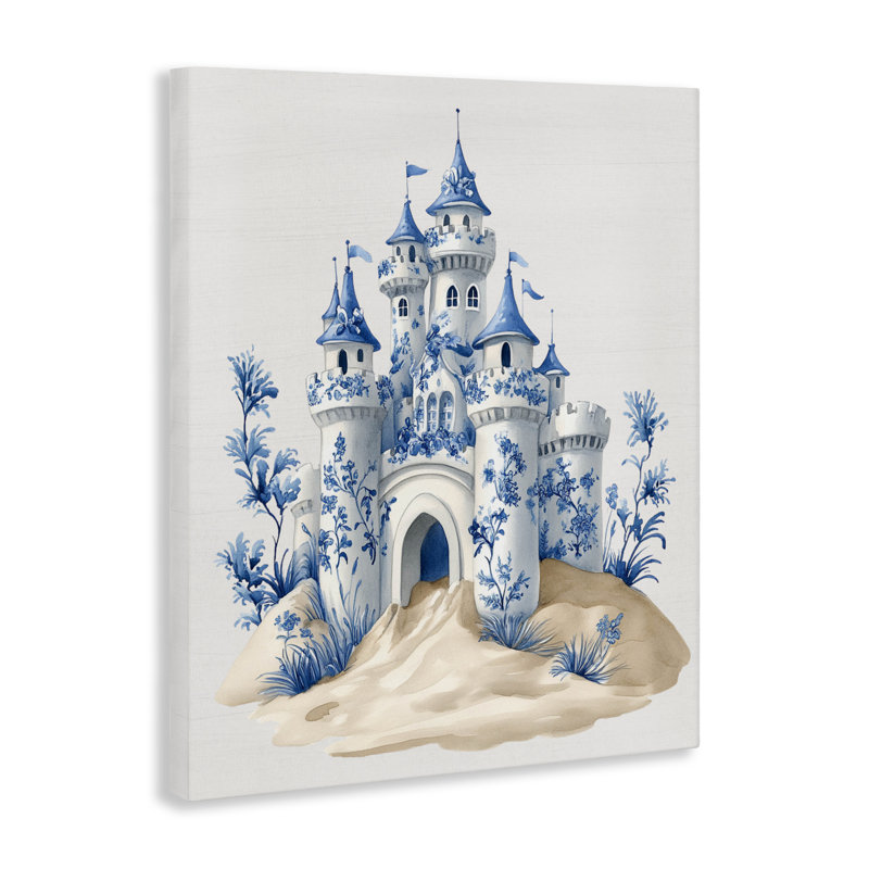 Toile Funky Toile Castle, design par Lettré et doublé, H 48 po x l 36 po