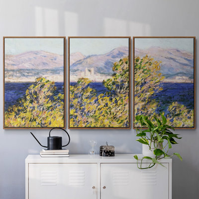 " Antibes Seen From The Cap Marten, Mistral Wind, 1888 " 3 - Pieces