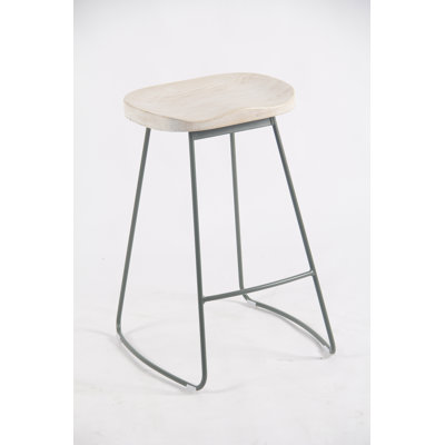Dodger Solid Wood Stool by Birch Lane