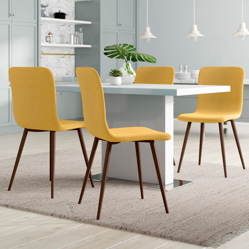 Presidio 44.5cm H Polyester Blend Upholstered Side Chair, Yellow