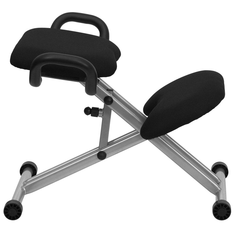 Acree Ergonomic Kneeling Office Chair with Handles in Fabric