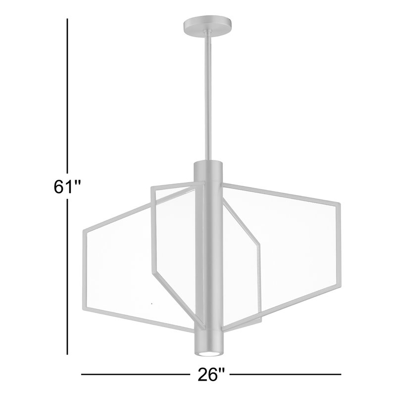 Luminaire suspendu 4 lumières Euna, Noir